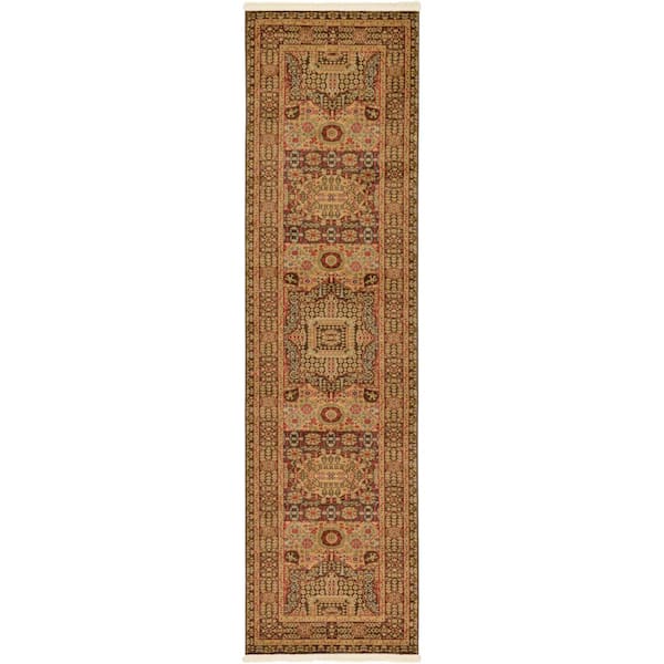 Unique Loom Palace Jackson Brown 2' 7 x 10' 0 Runner Rug