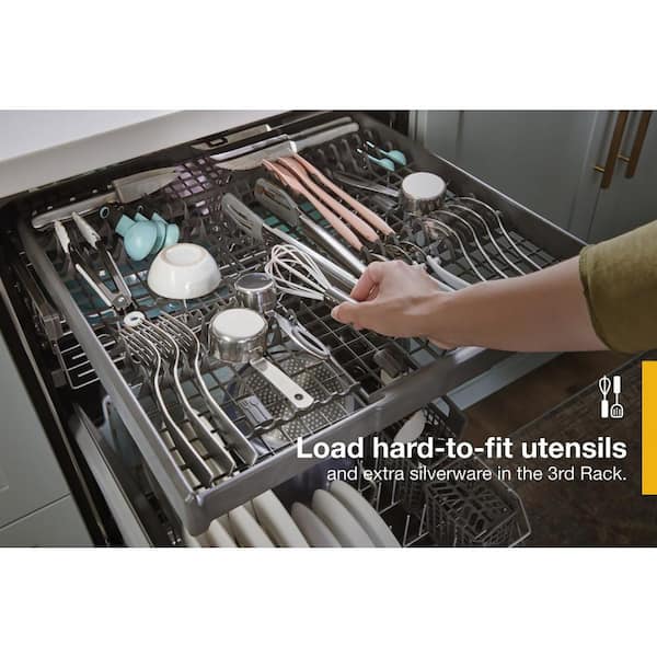 Third Rack Dishwasher With Removable Top Whirlpool 24 Biscuit Top