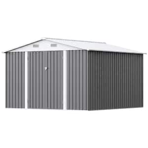Patiowell 10 ft. W x 10 ft. D Frame Included Outdoor Storage Metal