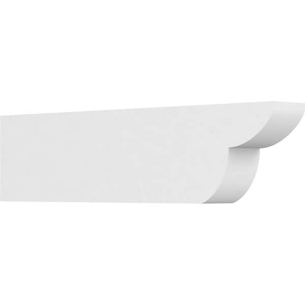 Ekena Millwork 3 in. x 6 in. x 24 in. Standard Crestline Architectural Grade PVC Rafter Tail Brace
