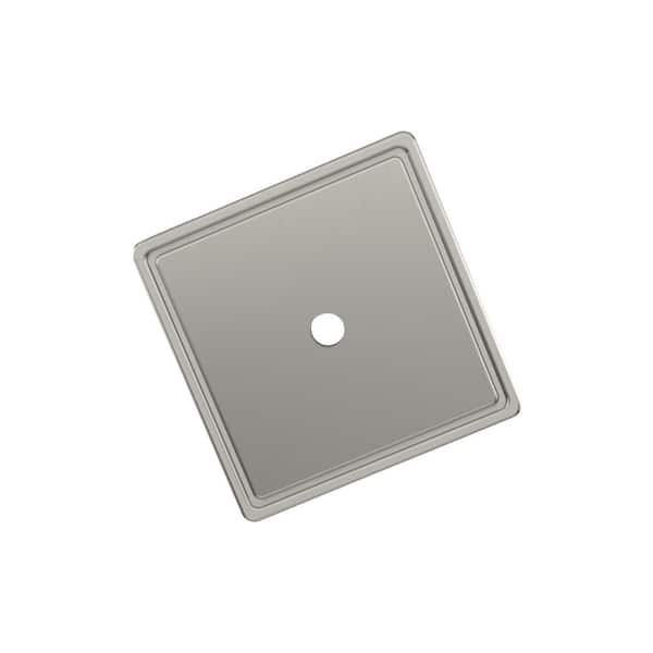 Thoreau 1-9/16 in. Square Satin Nickel Knob Cabinet Backplate
