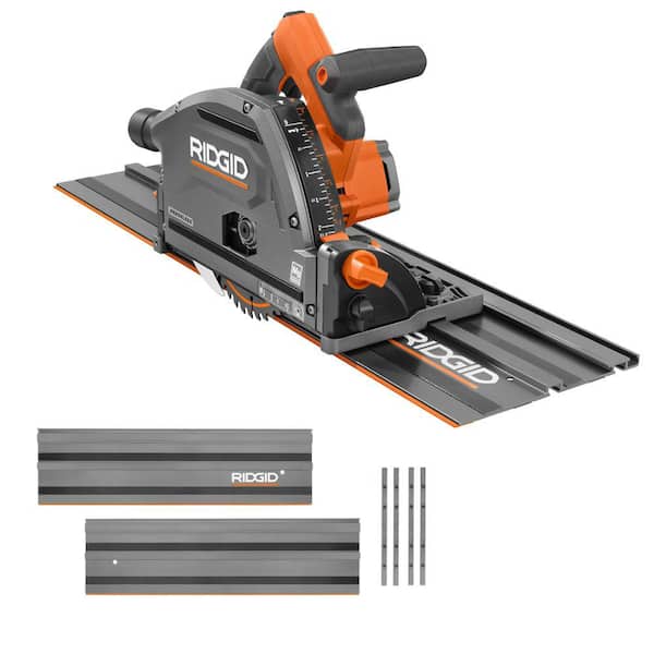 18V Brushless Cordless Track Saw (Tool Only) with (4) 27.5 in. Tracks and (1) Track Saw Clamp