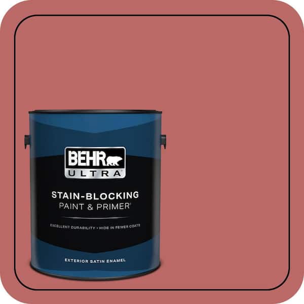 BEHR ULTRA 1 gal. #MQ1-11 Drama Queen Satin Enamel Exterior Paint & Primer