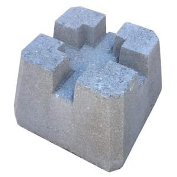 Unbranded 8 in. x 10 in. x 10 in. Concrete Deck Block