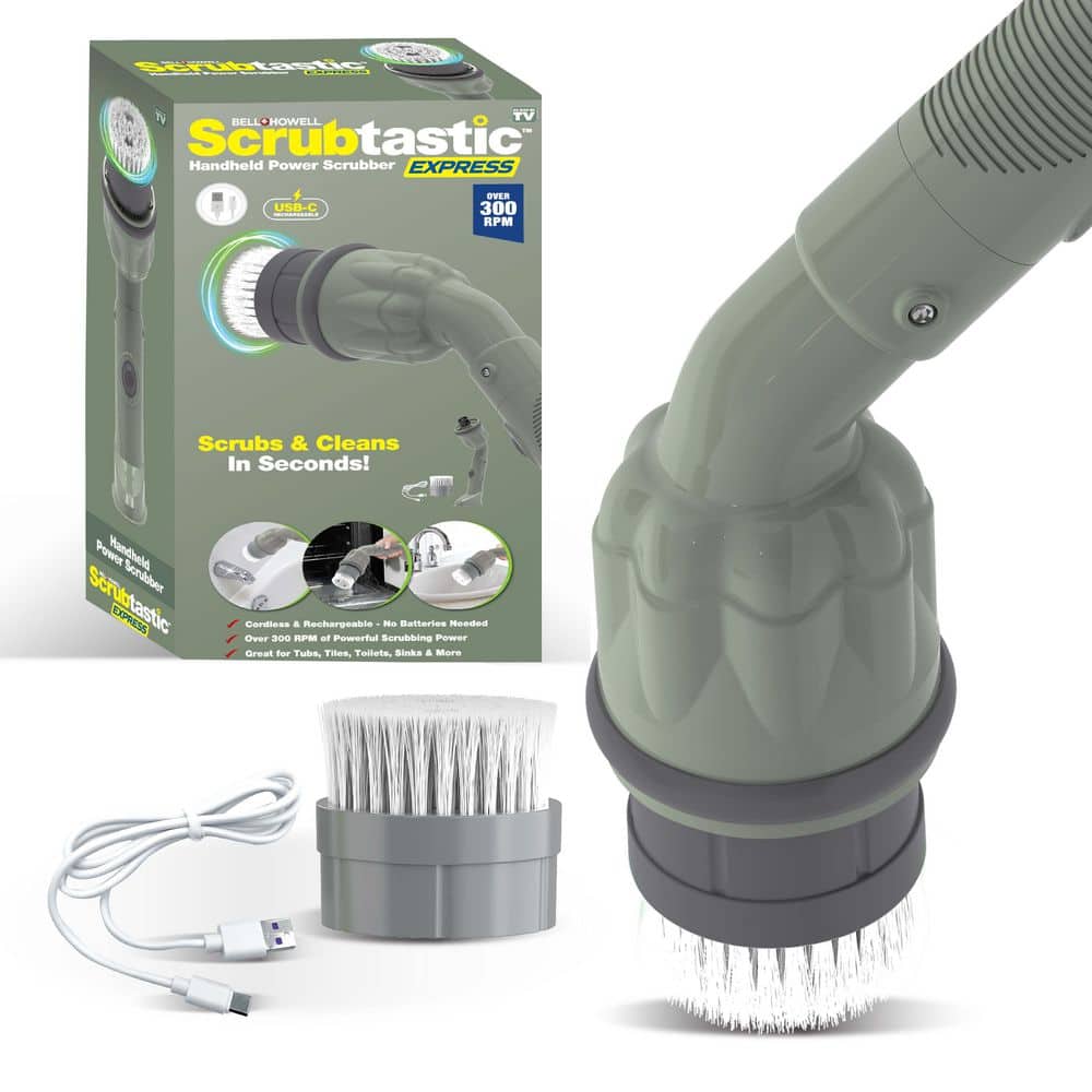 Bell + Howell Scrubtastic Express Flat Brush Heads Electric