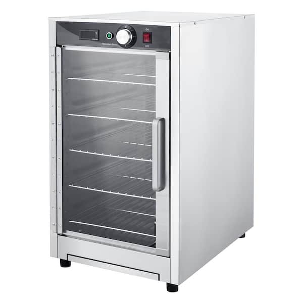 Electric Hot Box Food Warmer, 5-Tier Commercial Warming Cabinet with Water Tray, Glass Door and Adjustable Shelves