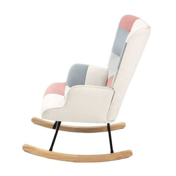 Pink discount patchwork chair