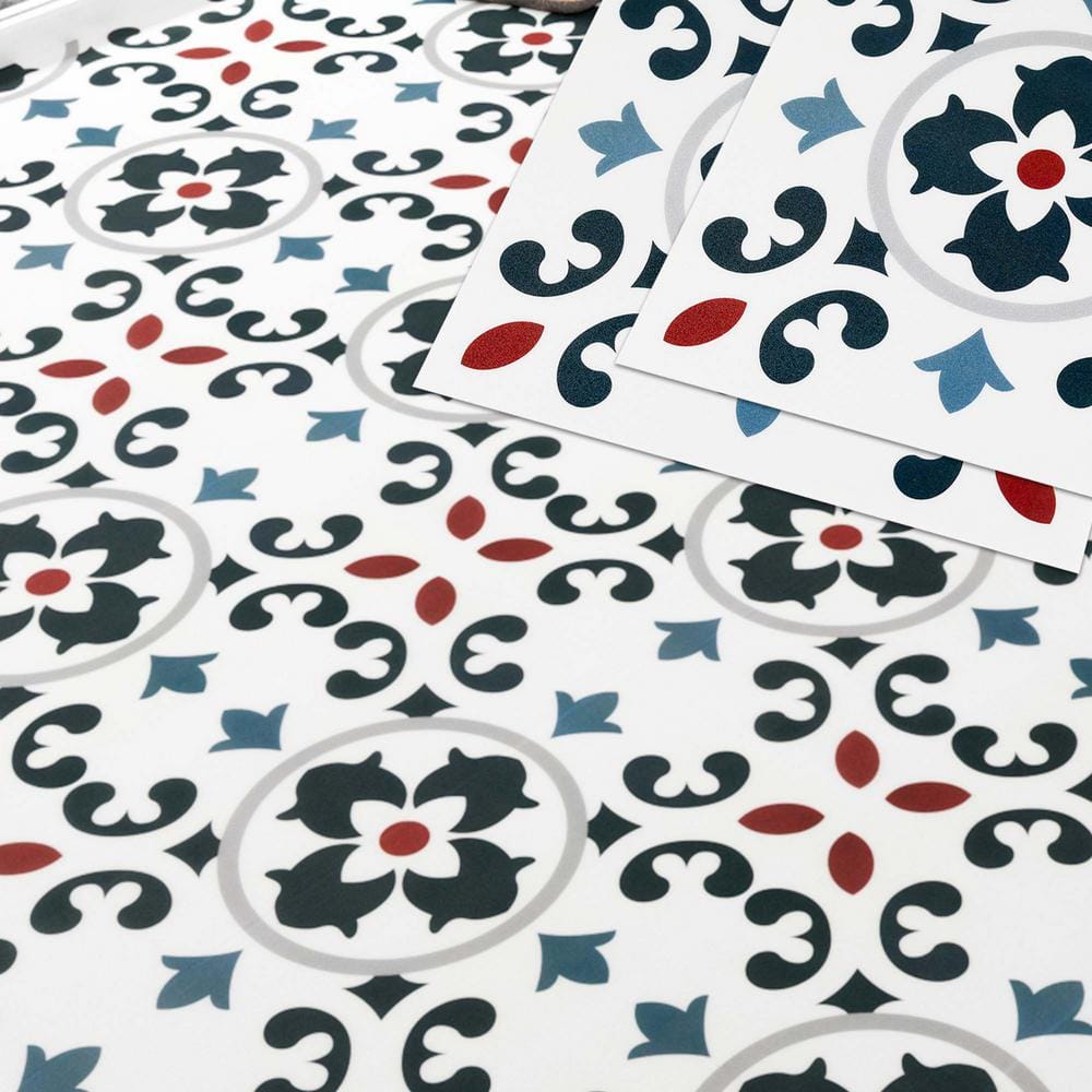 12 in. x 12 in. x 11 MIL Vinyl Peel and Stick Backsplash, Floor and Wall Tile, Multi-Colored (30 Sq. Ft. / 30-Pack) price history on PriceWatchPro