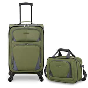 Forza Green Softside Rolling Suitcase Luggage Set (2-Piece)