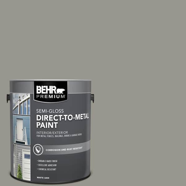 BEHR PREMIUM 1 gal. N360 4 Battleship Gray Semi Gloss Direct to