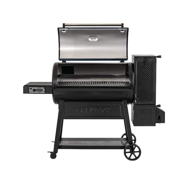 Char Griller Gravity Fed 980 Wi Fi Charcoal Grill and Smoker in Blue 9800 The Home Depot