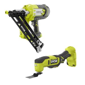 ONE+ 18V Cordless AirStrike 15-Gauge Angled Finish Nailer with Cordless Multi-Tool (Tools Only)
