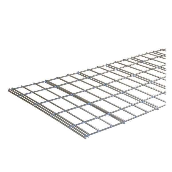 Storage Concepts 48 In L X 18 In D Individual Silver Steel Wire Mesh Decking 0 Wmhs4818 The Home Depot