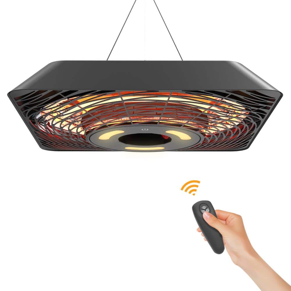 1500 Watt Outdoor Stainless Steel Electric Hanging Patio Heater with LED Light price history on PriceWatchPro