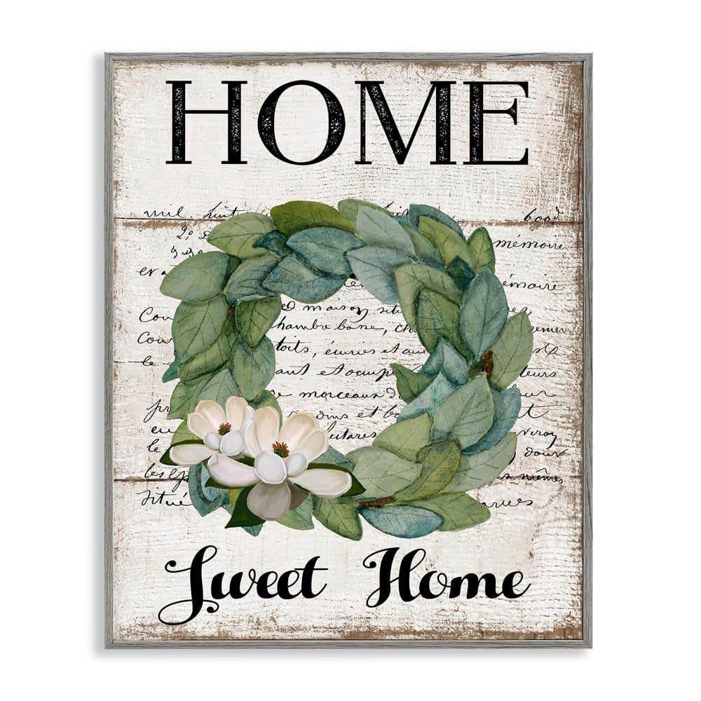 Rustic Welcoming Phrase by Creatif Belle Gray Framed Nature Giclee Art Print 30 in. x 24 in. price history on PriceWatchPro