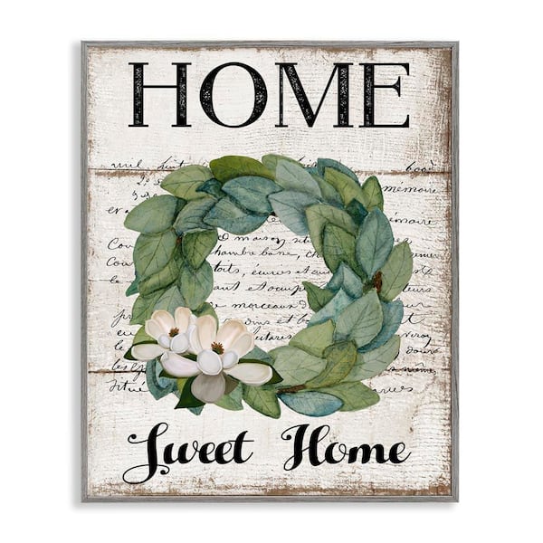 Stupell Industries Rustic Welcoming Phrase by Creatif Belle Gray Framed Nature Giclee Art Print 30 in. x 24 in.