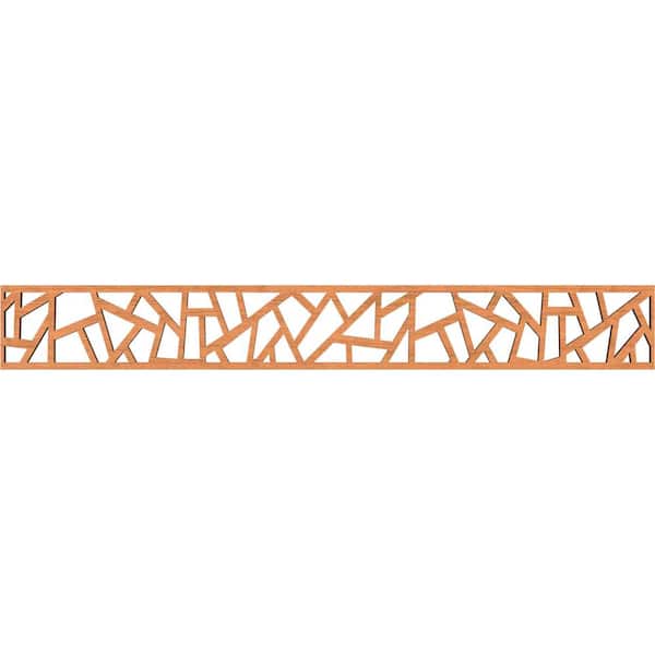 Ekena Millwork Harrisburg Fretwork 0.375 in. D x 46.5 in. W x 6 in. L Cherry Wood Panel Moulding