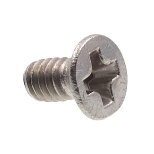 M2-0.4 x 4 mm Grade A2-70 Metric Stainless Steel Phillips Drive Flat Head Machine Screws (10-Pack)