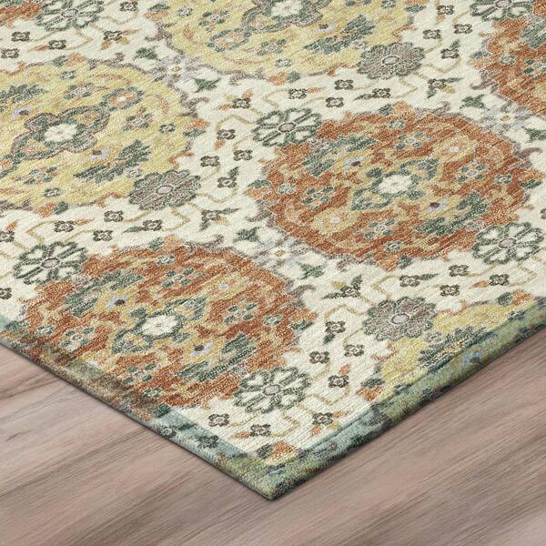 Chantille Machine Washable Indoor/Outdoor Abstract ACN2918 Cream 10 ft. x 14 ft. Area Rug