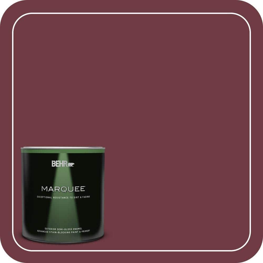 BEHR MARQUEE 1 qt. #BXC-90 Wild Cranberry Semi-Gloss Enamel