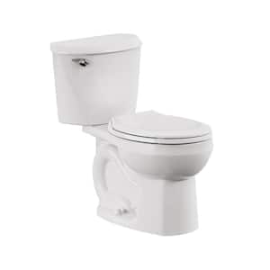 Reliant 2-Piece 1.28 GPF Single Flush Round Standard Height Toilet in White Seat Included