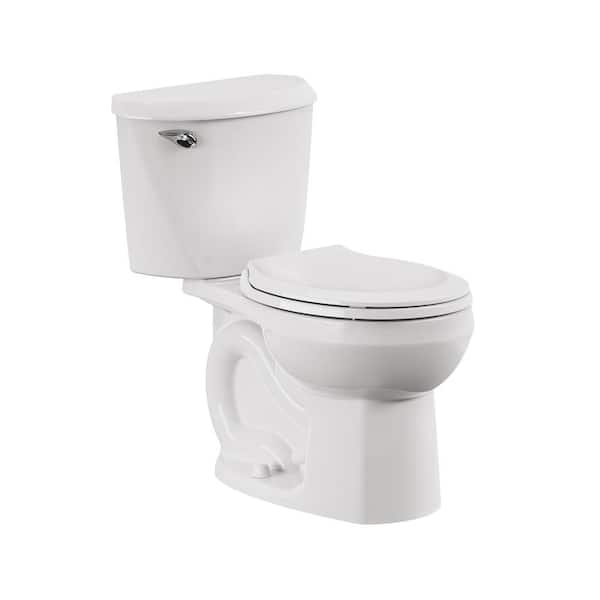 Reliant 12 in. Rough In 2-Piece 1.28 GPF Single Flush Round Toilet with Slow Close Seat in White