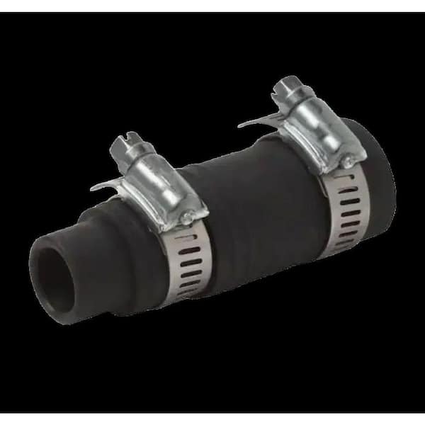 Rubber Dishwasher Garbage Disposal Connector in Black