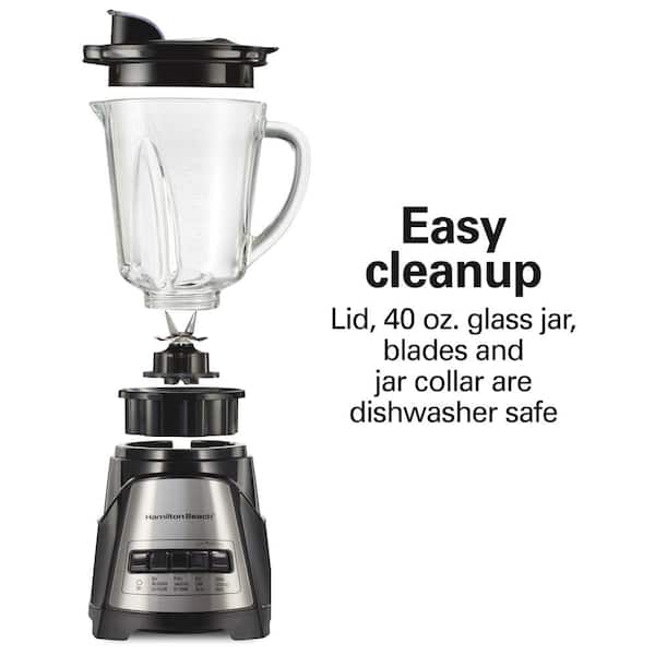 Hamilton Beach Power Elite 40 oz. 12-Speed Black Blender