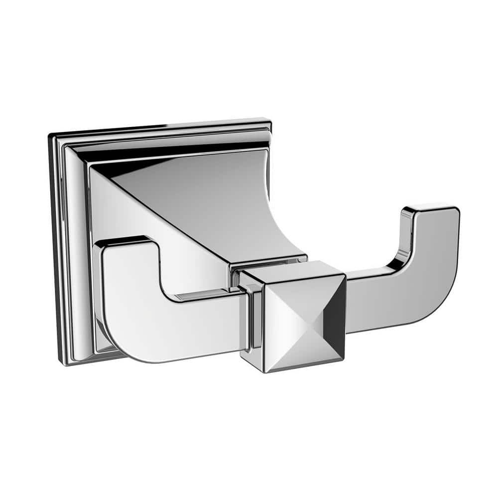 Rainier Polished Chrome Double Wall Mounted Robe Hook