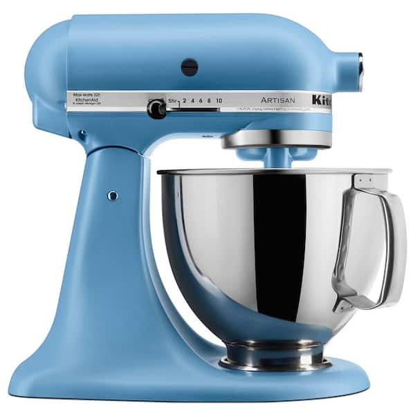 Artisan Series 5 Qt. 10-Speed Matte Blue Tilt-Head Stand Mixer