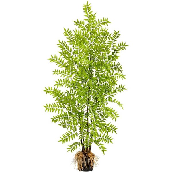 60 in. Green Fern Artificial Plant 1-Pack