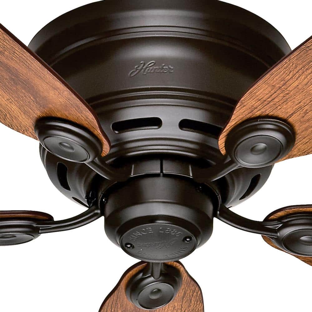 42" New Bronze Low Profile Ceiling Fan with Oak Blades