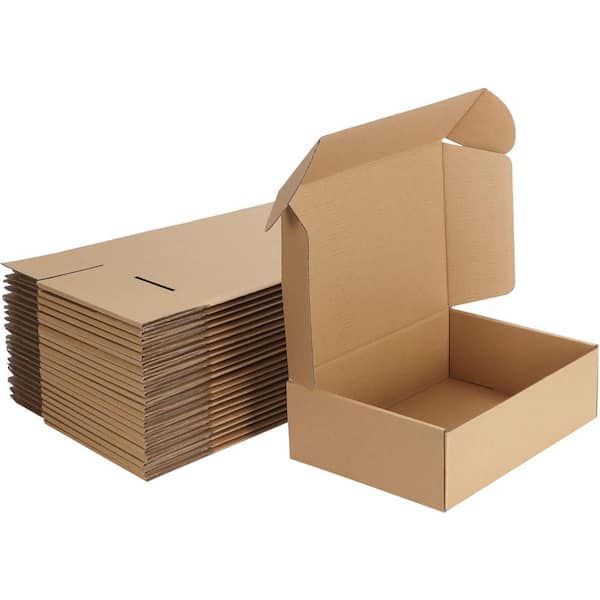 Unbranded 6.07 lb 10 x 7 x 3 in. Corrugated Cardboard Shipping Boxes Pack of 25 for Mailing Packing Literature Mailer