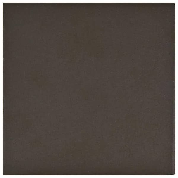 Merola Tile Quarry Bullnose Black 5-7/8 in. x 5-7/8 in. Matte Ceramic Floor and Wall Tile Trim