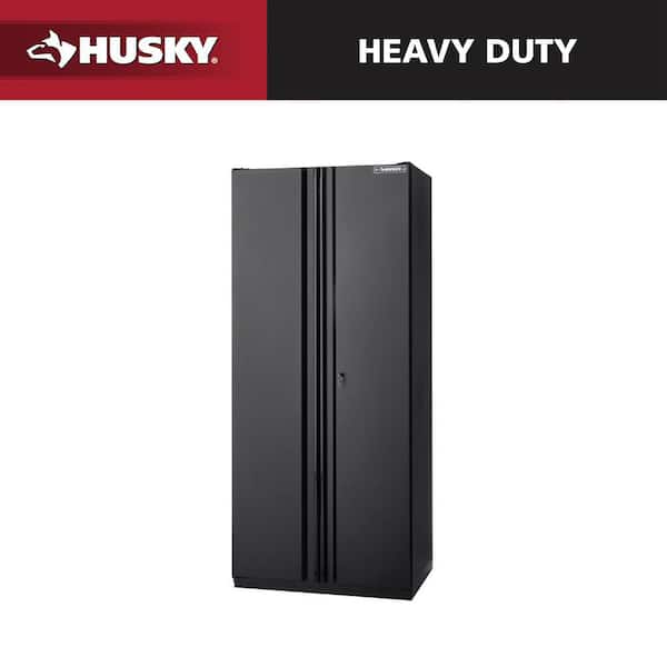 Heavy Duty Welded 20-Gauge Steel Freestanding Garage Cabinet in Black (36 in. W x 81 in. H x 24 in. D)