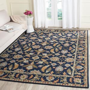 Blossom Navy 8 ft. x 10 ft. Floral Area Rug