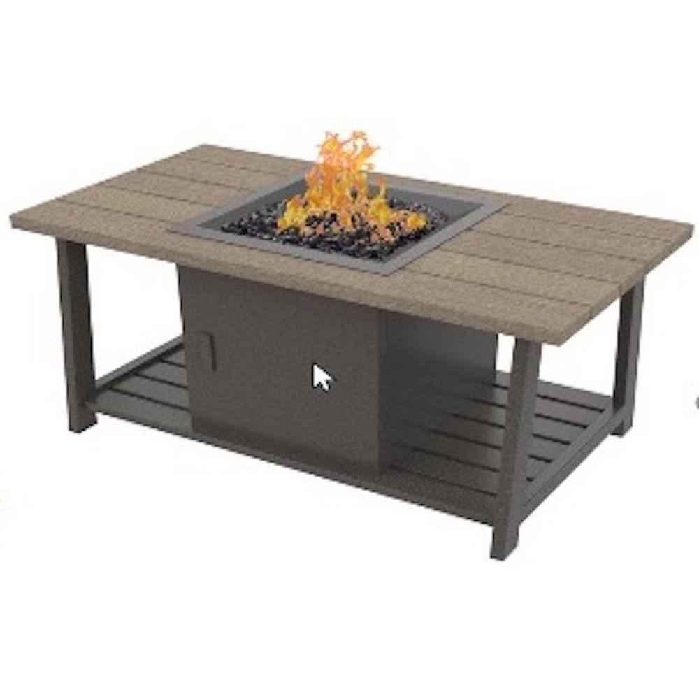 Hampton Bay Bent Creek Firepit Table GT12462SSS The Home Depot