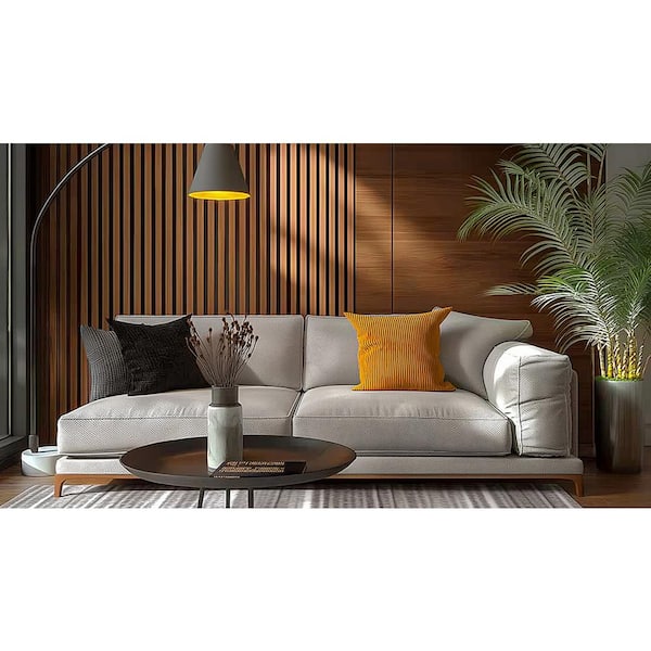 Ejoy 93 in. x 6 in x 0.8 in. Wood Solid Wall Cladding Siding Board