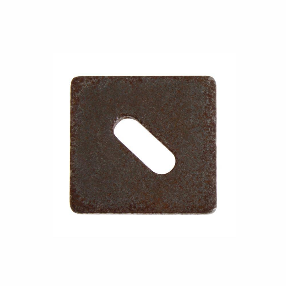 Approx 100 5/8" x 3" x .25 Slotted Square Plate Washer Galvanized 