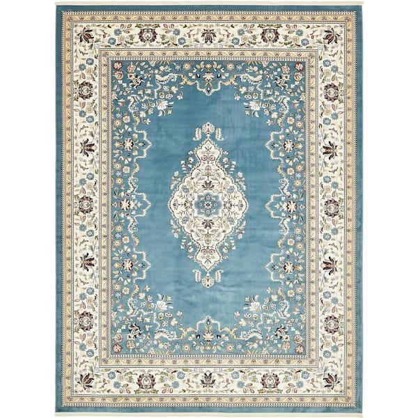 Unique Loom Narenj Windsor Blue 10' 0 x 13' 0 Area Rug