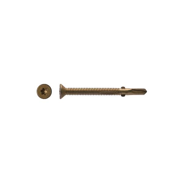 BIG TIMBER #14 x 2-3/4 in. Star Drive Flat Head Bronze Self-Drilling Screw with Reamer Wings (170-Pack)