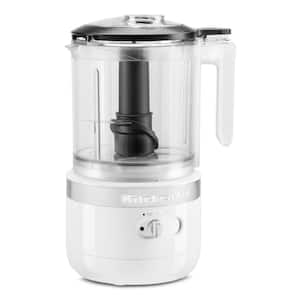 Cordless 5-Cup White Food Chopper