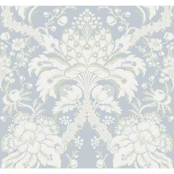 Forbach Green Sure Strip Prepasted Damask French Artichoke Dam Wallpaper  Covers about 6075 sq ft  Bed Bath  Beyond  35399216