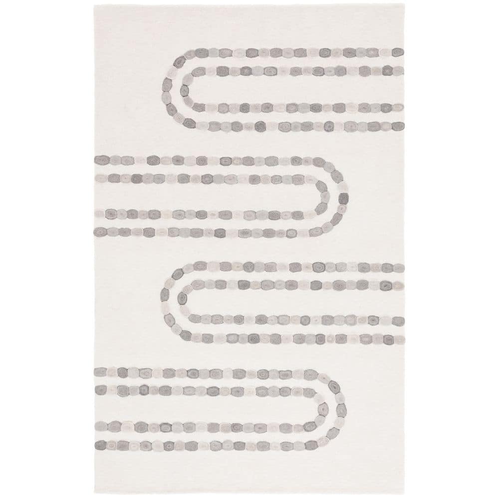 Manhattan 5 ft. x 8 ft. Ivory/Gray Modern Arches Area Rug price history on PriceWatchPro