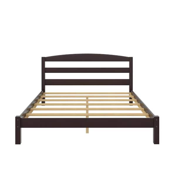 DHP Amayia Wood Platform Bed, 36 in. H x 58 in. W.,79 in. L, Full, Espresso
