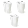 Gracious Living Easy Carry Flex 87 L Plastic Laundry Hamper, White