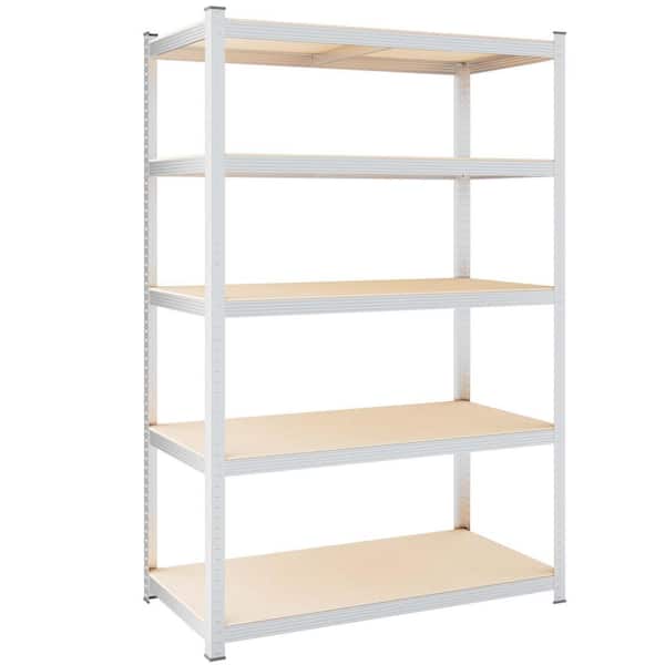 Unbranded 5-Shelf Metal Kitchen Shelf Metal Storage Shelf, Height Adjustable
