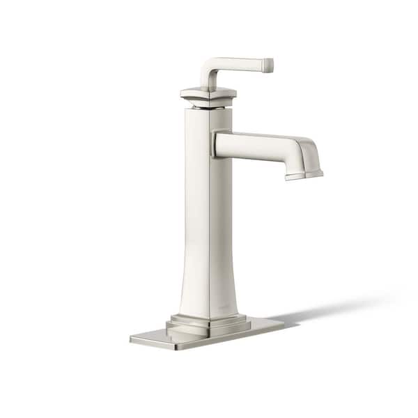 KOHLER Riff Tall Single-Handle Single Hole Bathroom Sink Faucet 1.0 GPM in Vibrant Polished Nickel