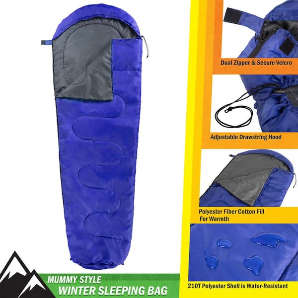 Ultralight Outdoor Sleeping Bag 4 Season Travel Sleeping Bag (Army Green)