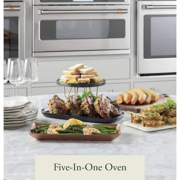 Café™ 30 in. Combination Double Wall Oven with Convection and Advantium®  Technology - CTC912P2NS1 - Cafe Appliances